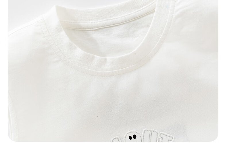 NUBIWU Children's Vest, Summer Pure Cotton Sleeveless Top, Boys' Smiley Face Embroidered Chest Logo, Thin Style, Inner Wear Or Outer Wear, Fashionable T-Shirt 16