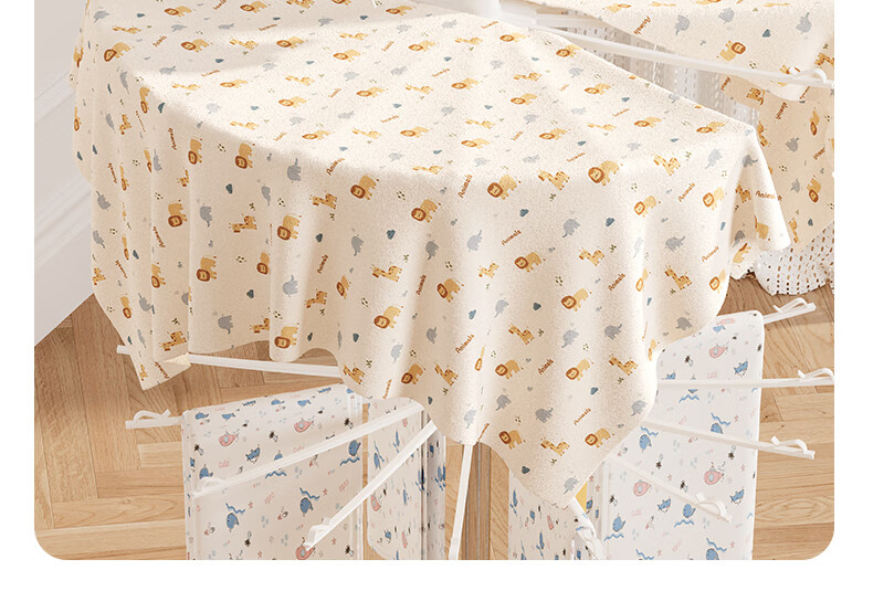 Siwangongli Baby Clothes Drying Rack, Floor-Standing Multifunctional Foldable Towel Hanger, Baby Diaper Hanger with Multiple Hooks, Three-Tier 9