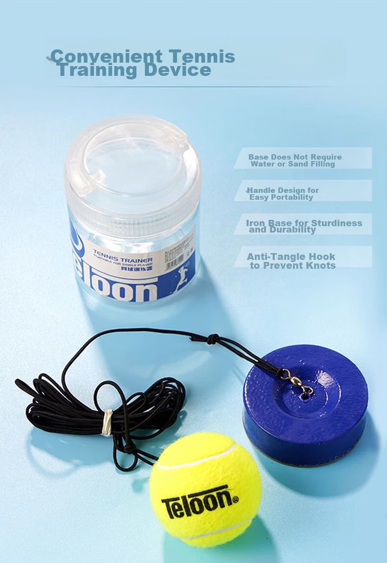 Teloon Tennis Ball Rebound Trainer, Single-Person Elastic Beginner Training Device, No Tennis Racket Required, T818C 3