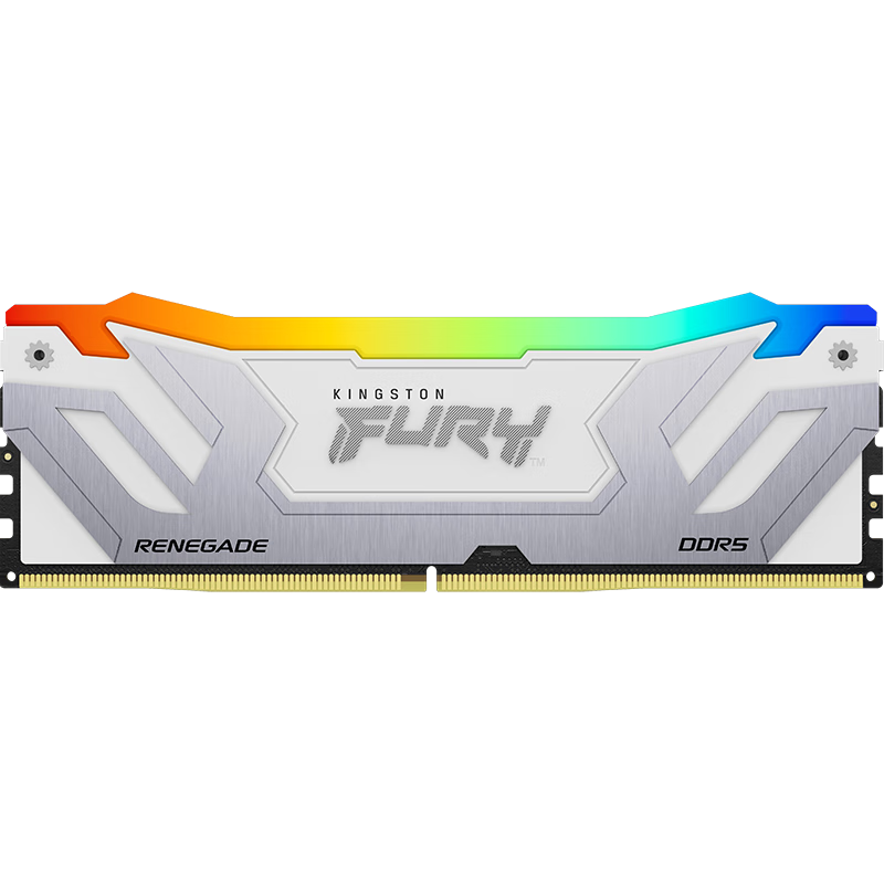 Kingston FURY 48GB (24G×2) Kit DDR5 8400 Desktop Memory Module Renegade RGB Light Bar Hacker God Bar White Edition C40