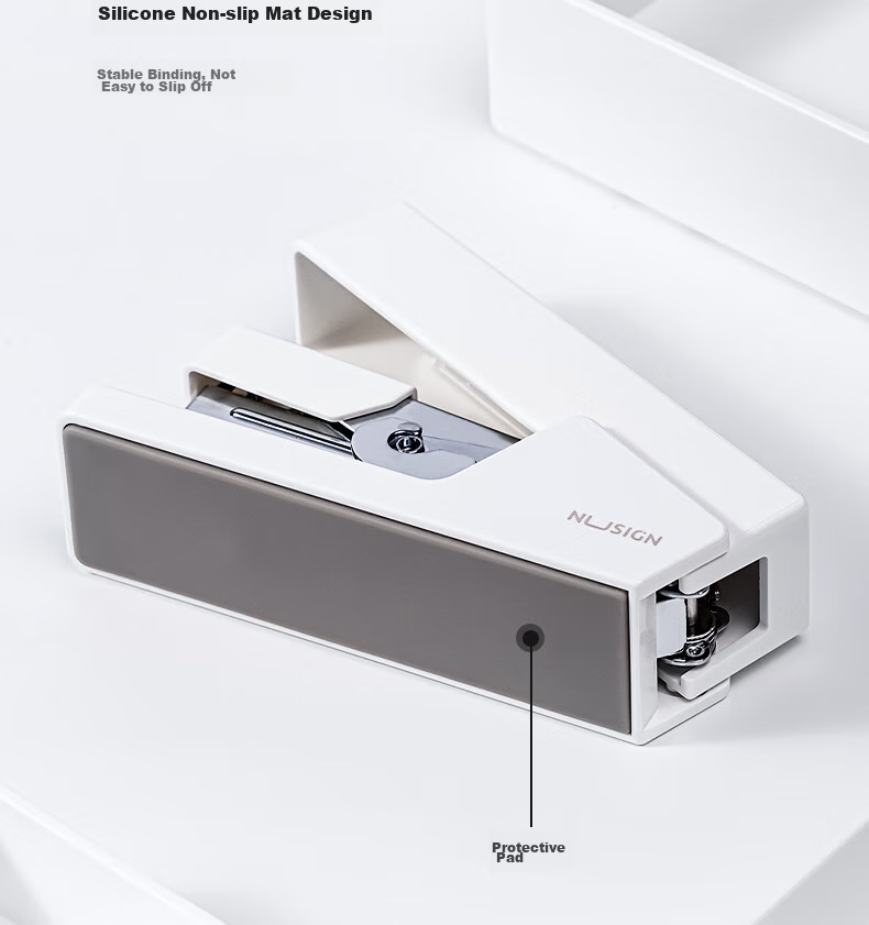Deli Low-Force Stapler for Office Use, 30 Pages, Low-Force Stapler for Students, National Patent, Office Supplies, Ivory White NS081 8