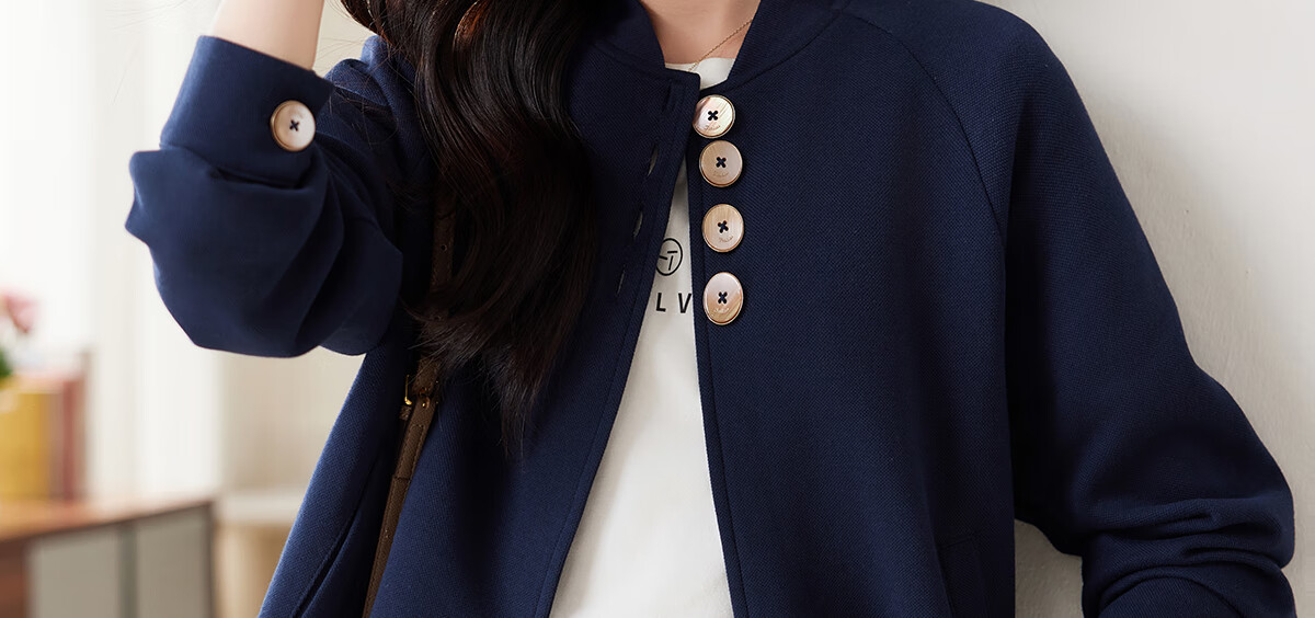 PinCai Casual Jacket for Women, Spring And Autumn Stylish Versatile Short Jacket, Casual Simple Outerwear P143U2014 19