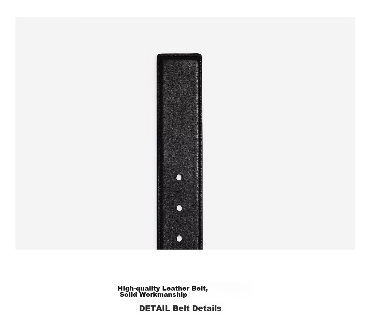 COACH [Brand Direct Supply], Men's HARNESS Pin Buckle Belt, Black CQ024, New Year Gift 7