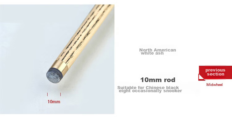 RILEY Pool Cue ROS147, Black Eight Small Tip, Chinese 8-Ball Snooker Medium Tip, Billiard Cue, Full Length, 10mm 4