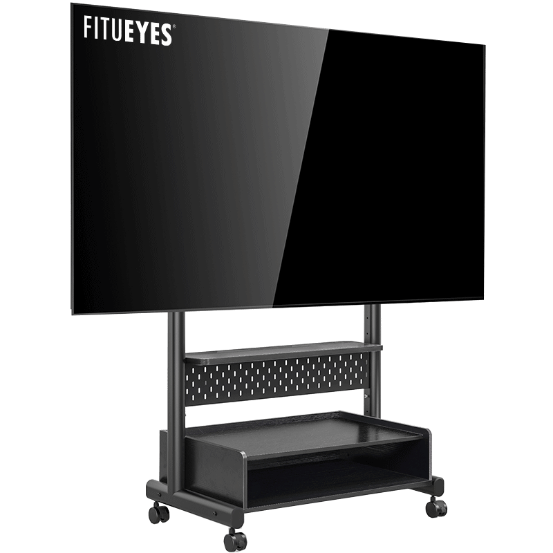 FITUEYES TV Mount for 40-85 Inch, No Drilling Required Cabinet Mobile TV Cart Stand Universal TV Bracket for Multiple Brands