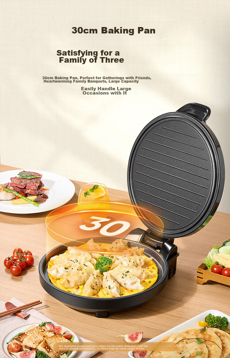 Midea Electric Griddle for Home Use with Removable Lower Plate, High Power Sandwich Breakfast Maker Grill Pan, Square Double-Sided Heating Deep Large Size Upgraded Steam Pancake And Barbecue Pan 28J51 9