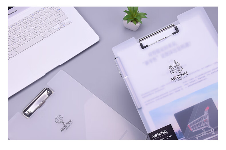 Bailiwen B3221 Transparent White A4 Foldable Clipboard File Folder Document Organizer Meeting Folder Contract Folder Exam Paper Classification Storage Folder Writing Board Clipboard 9