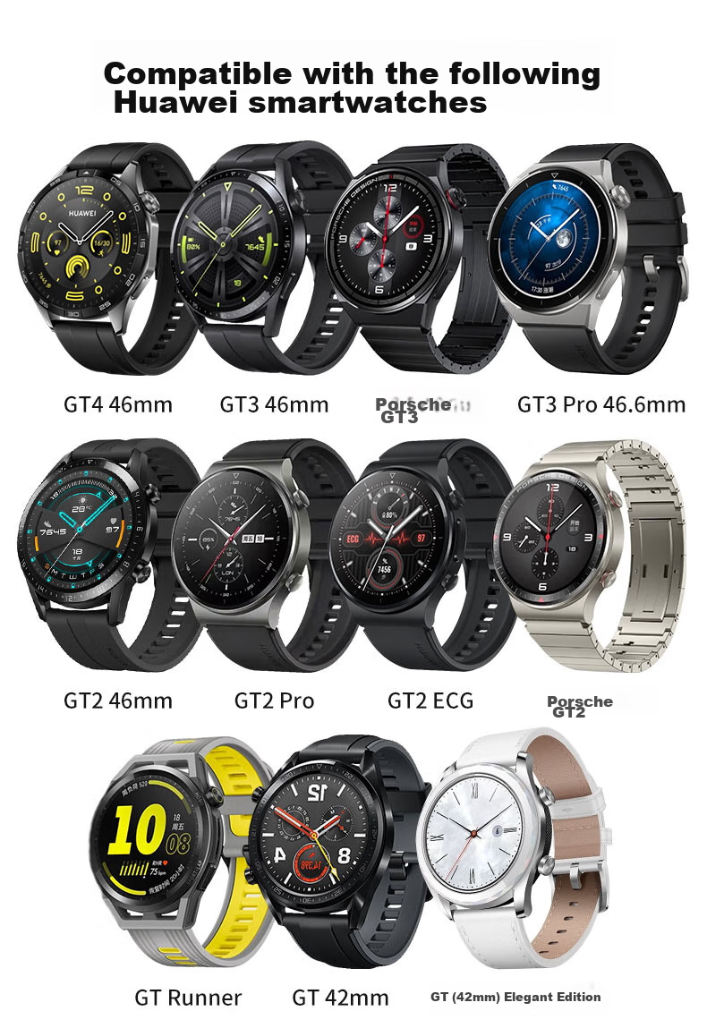 KMaxAI Compatible Silicone Watch Band for Huawei Watch GT6/5 46mm, Contrasting Color Watch GT4/3/2 Pro Dopamine Sports Watch Strap, Fresh Replacement Wristband, Black And Gray 2