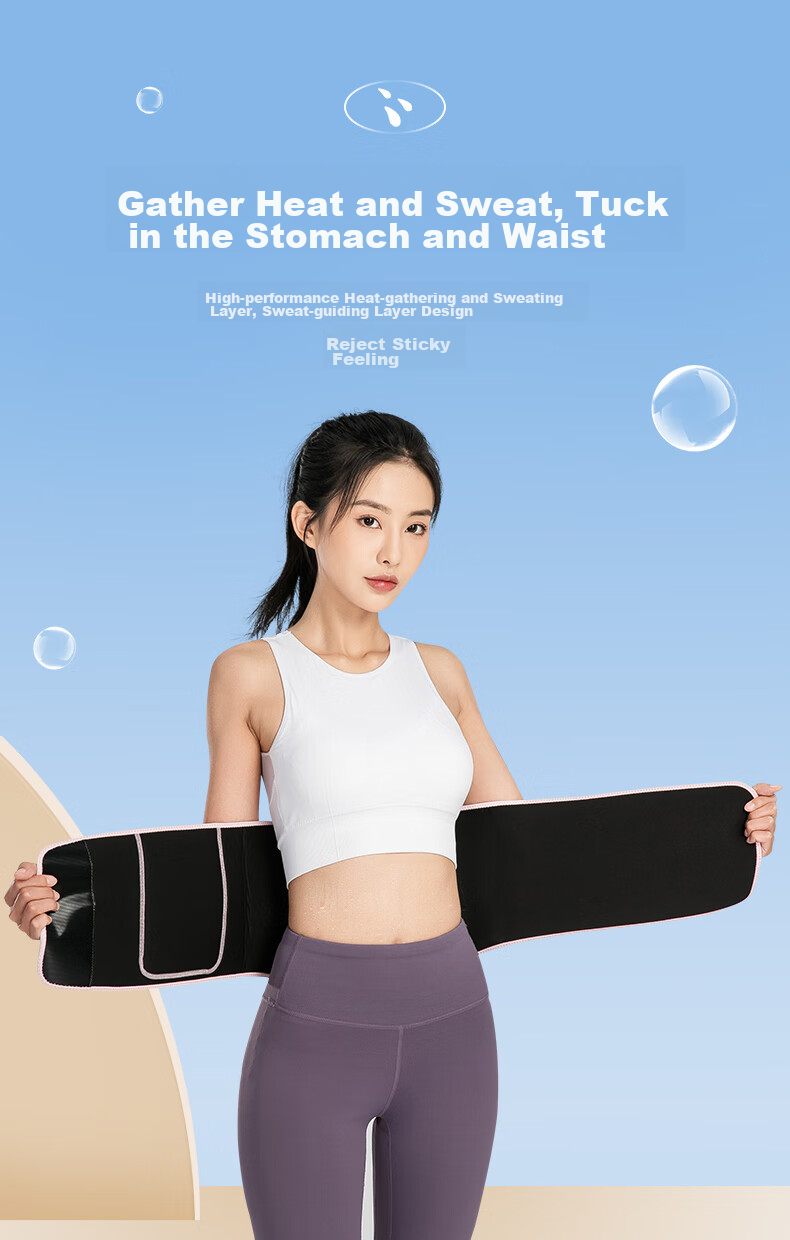 Li-Ning Sweat-Inducing Fat-Burning Waist Trainer, Abdominal Shaper Belt for Women, Back Support, Body Shaping, Fitness Running Exercise, Belly Slimming Waist Cincher, Sweat-Boosting 3