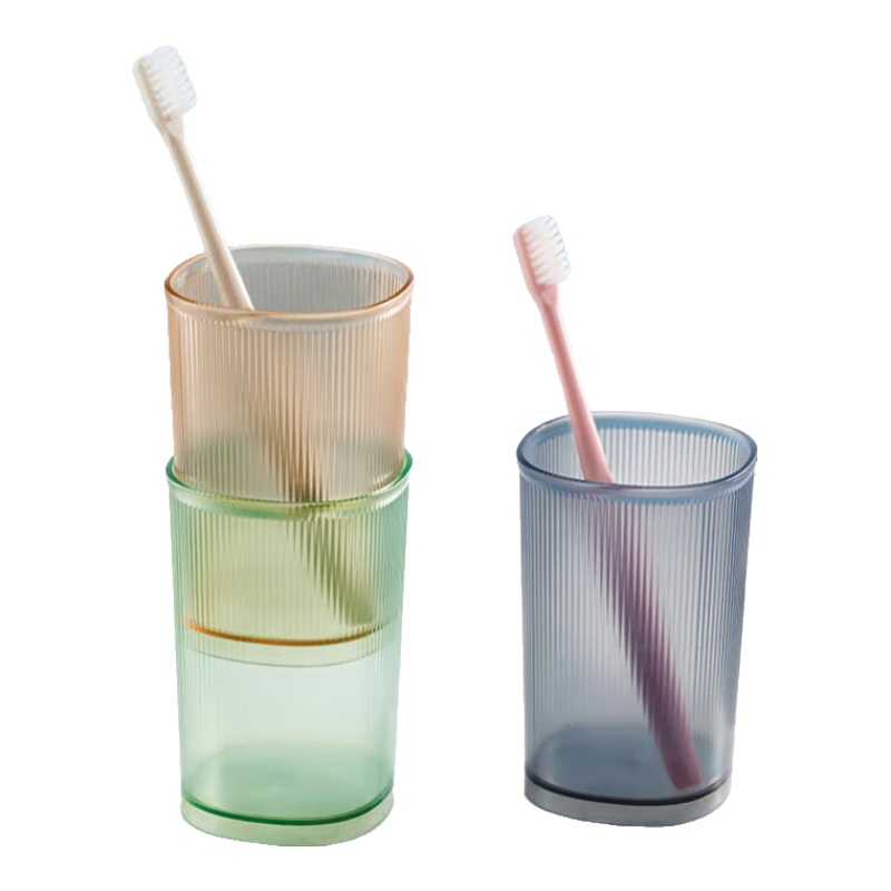 Banzheni Toiletry Cup, Toothbrush And Mouthwash Cup, Travel Portable Set for Business Trips, Home Use, for Men, Children, Couples, Large Capacity Cups