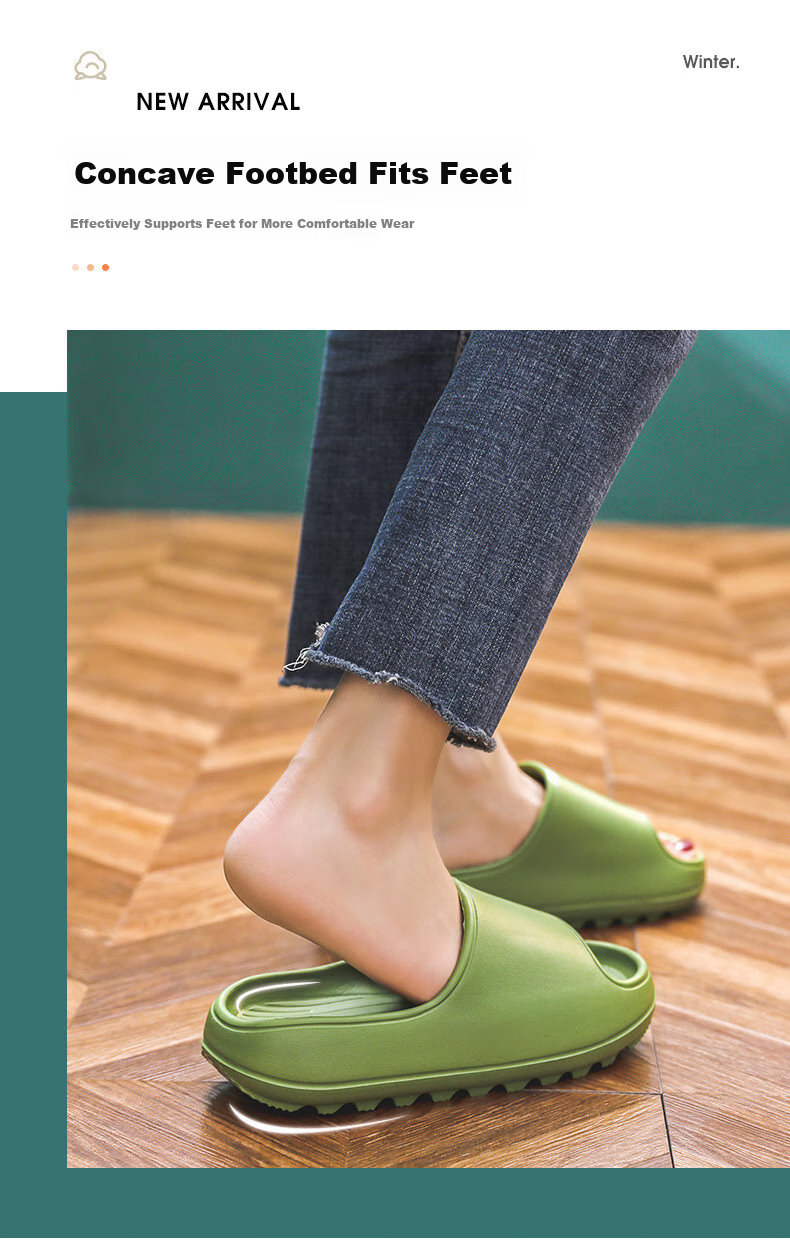 GUOLUOFEI Extra Large Size Squishy Slippers for Women, Summer Shower EVA Men's Thick-Soled Sandals, Pink, Size 39-40 7