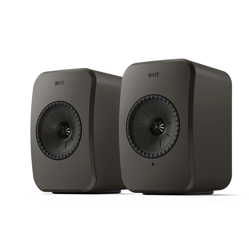 KEF LSX II LT Light Luxury Edition Computer Desktop Speaker, Wireless HiFi Home Audio System, 2.0 Stereo Bluetooth TV Living Room High-Fidelity Gift with Subsidy, Graphite Gray