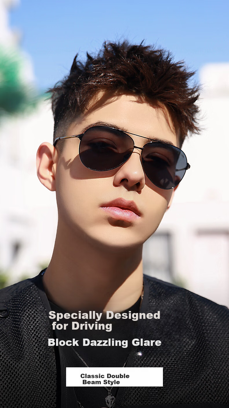 LOHO Classic Aviator Sunglasses, Polarized Sunglasses for Fishing And Driving, Specialized Polarized UV Protection, Gift for Me 3