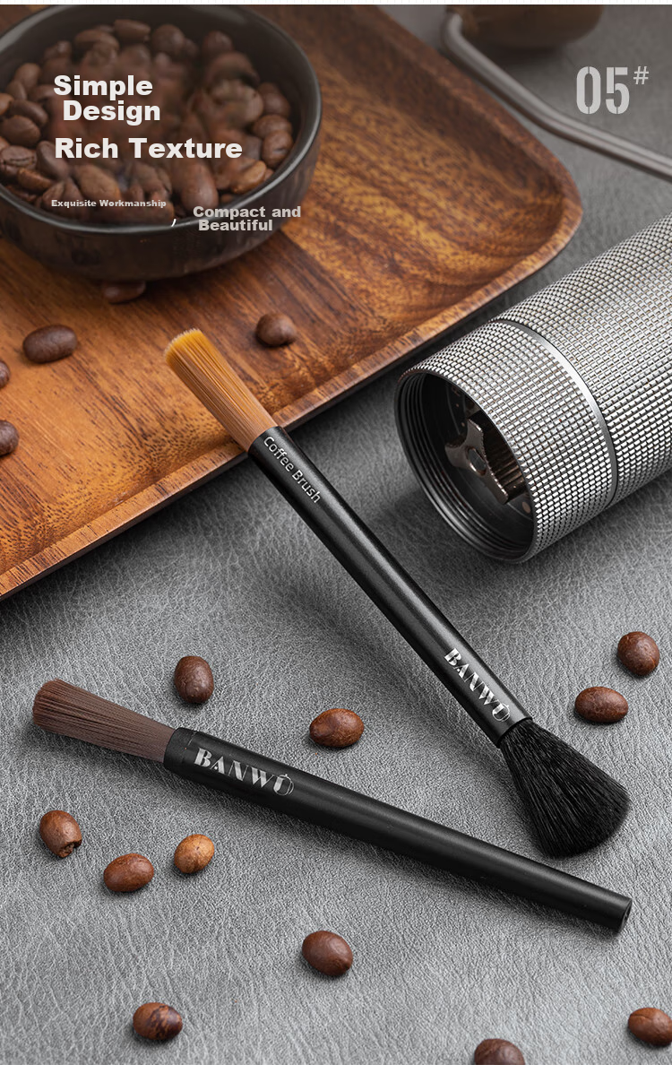 Banwushenghuo Coffee Brush, Coffee Machine Cleaning Brush, Coffee Grinder Cleaning Brush, Coffee Powder Sweeping Brush, Cleaning Brush, Washing Brush, Coffee Accessories 8