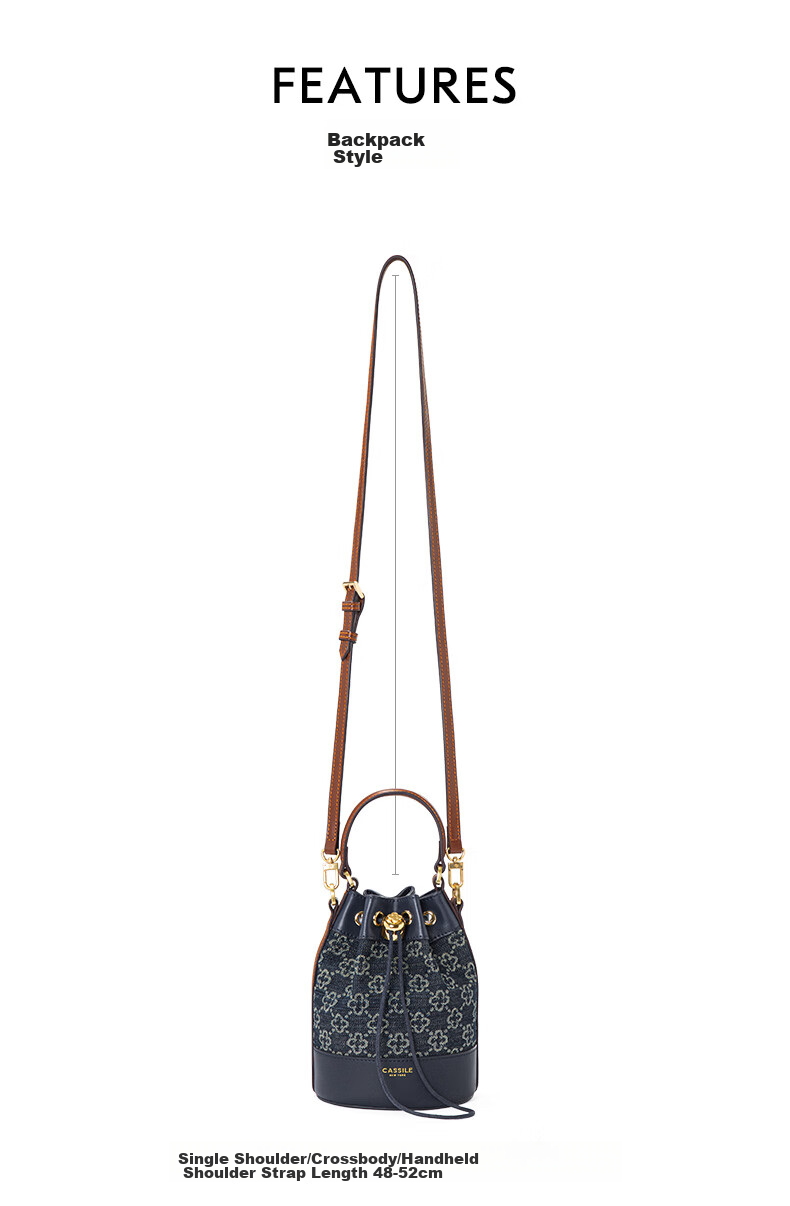 CASSILE Women's Handbag Bucket Bag, Large Capacity Shoulder Tote Crossbody Bag, Practical Gift for May 20th 9