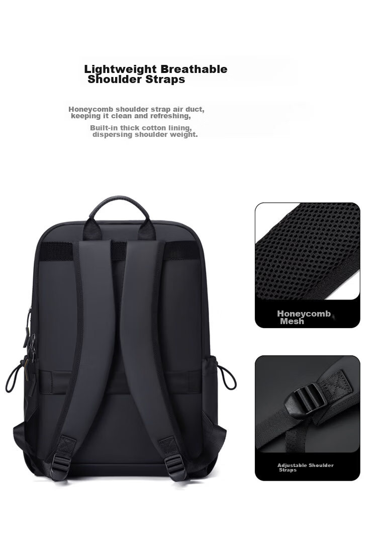 GOLF Backpack for Men, Travel Bag with 15.6/16 Inch Laptop Compartment, Multi-Compartment Student Bookbag, Commuter And Business Trip Bag 9