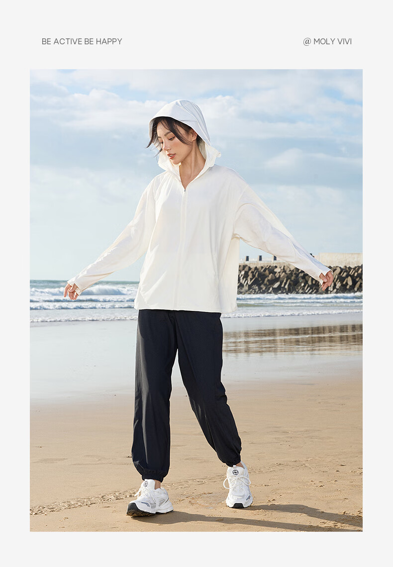 MOLY VIVI Women's Sun Protection Clothing, Summer Ice Silk Sun Protection Garment, UV-Resistant Outdoor Lightweight Couple Sunshade Jacket, Magic Vivy 17