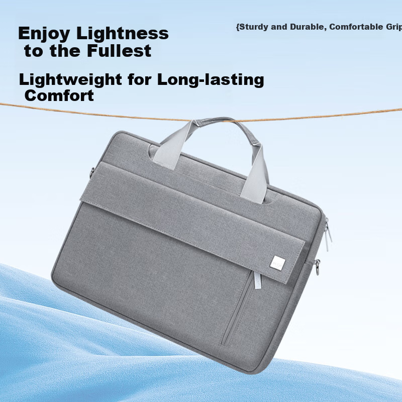 Biyoumei Laptop Bag Compatible with Lenovo, Huawei, And Apple, Thickened Large Capacity Notebook Handbag, 15.6-Inch Shoulder Bag