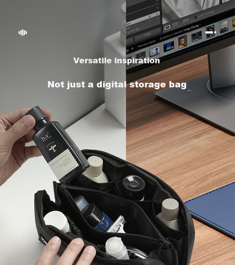 Right Away Digital Storage Pouch, Mouse Charger, Computer Power Supply Cable, Travel Portable Electronic Device And Phone Accessory Bag 13