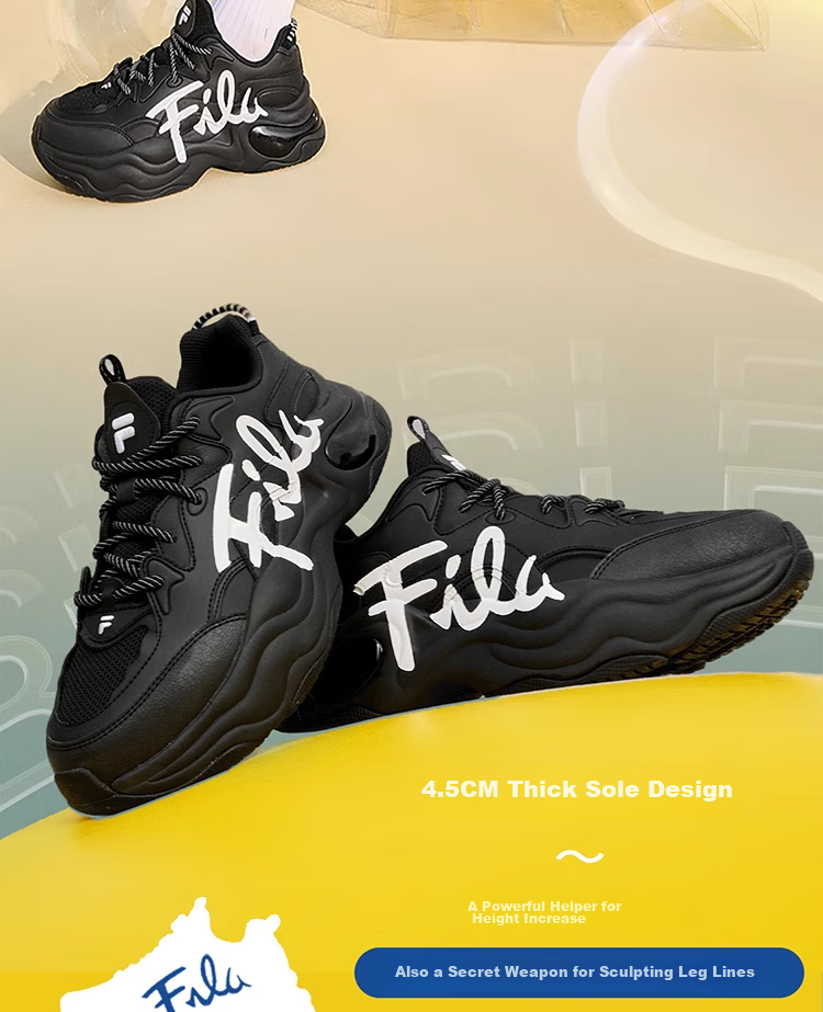 FILA FUSION Official Trendy Brand Women's Shoes BUBBLE Dad Casual Running Shoes Versatile Bubble Shoes 9
