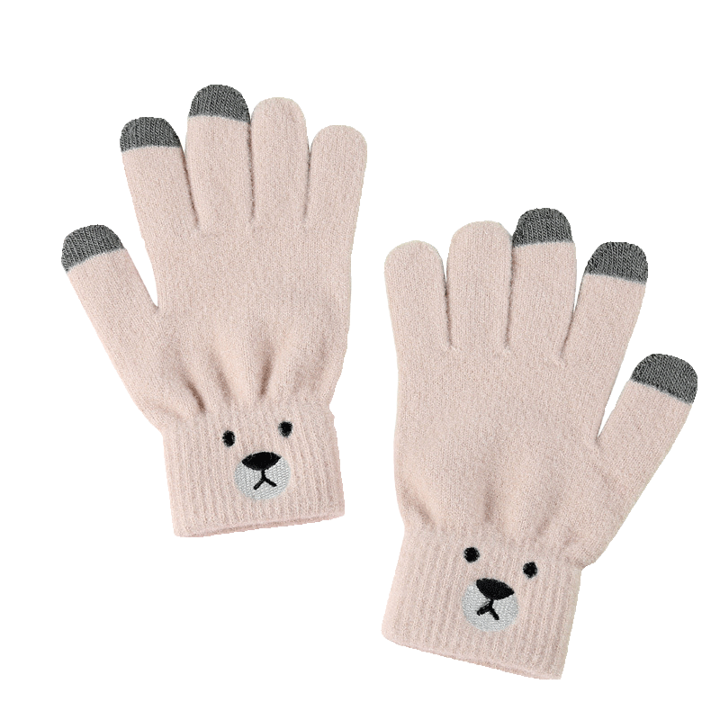 GRGN Winter Thermal Cycling Gloves for Men and Women, Thickened Fleece Lined Windproof Touchscreen Knit Gloves