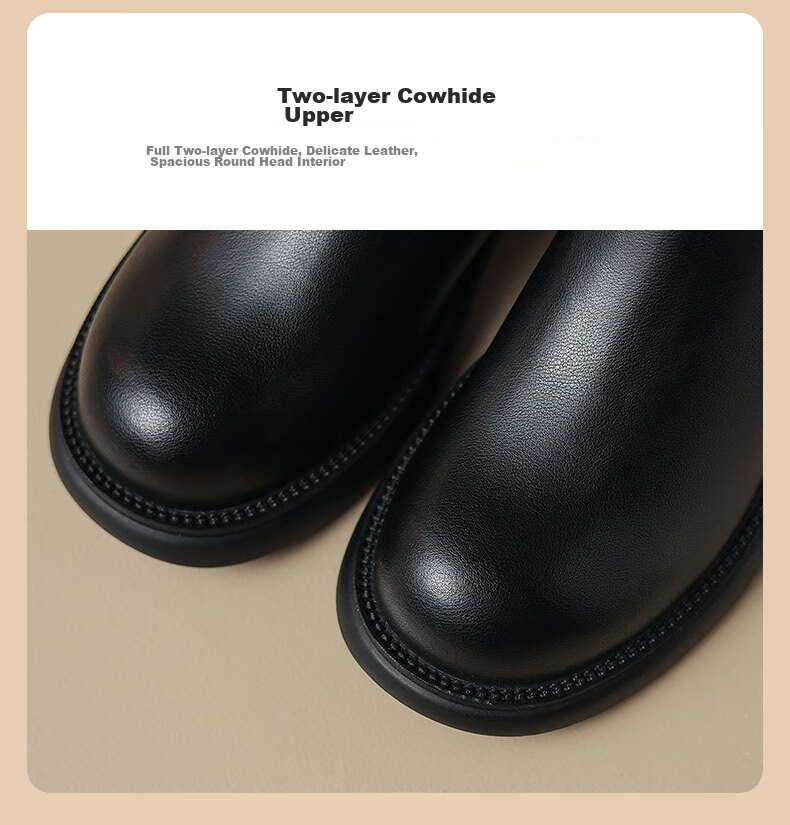 ZHR Flat Ankle Boots for Women, Autumn And Winter Simple British Style Chelsea Boots with Elastic Band, EH19 Black, Size 37 7