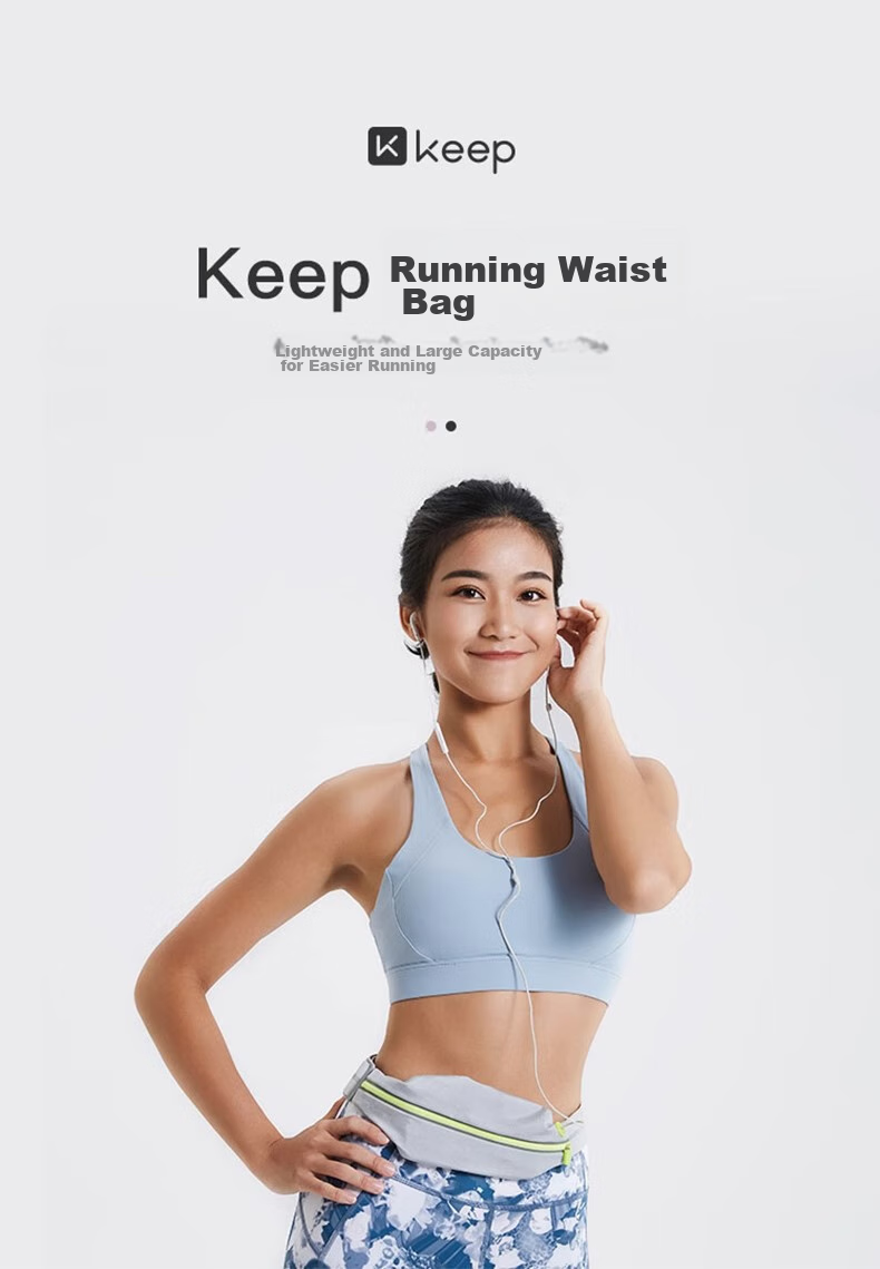 Keep Portable Waist Bag for Running, Phone Pouch for Men And Women, Invisible Gear, Ultra-Thin Waterproof Fitness Marathon Bag, Black 1