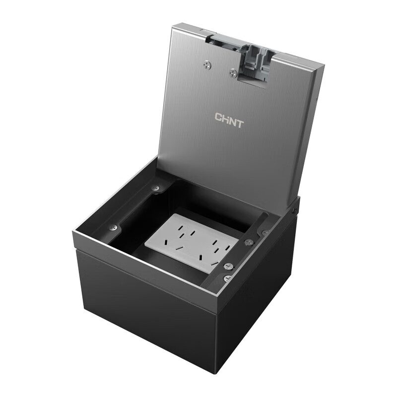 CHNT Switch Socket, Recessed Hidden Floor Socket, Stainless Steel Marble Tile Socket [Flat Hidden]