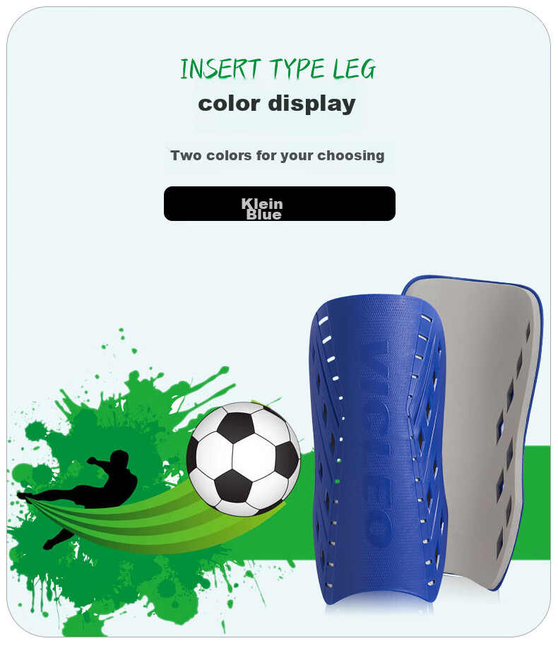 VICLeO Adult And Children's Soccer Shin Guards, Professional Competition Training Leg Protectors, Children's Protective Gear, 3911 Green S 6