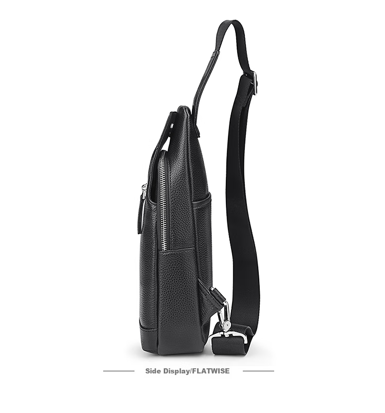 MEXICAN Men's Single-Shoulder Crossbody Top-Grain Leather Chest Bag, Commuter Handbag, Business Travel Lightweight Large-Capacity Birthday Gift 19
