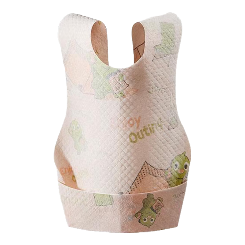 Babycare Disposable Soft Baby Drool Bibs, Anti-Dirt Bibs, Tyrannosaurus Rex Toby, 20 Pieces