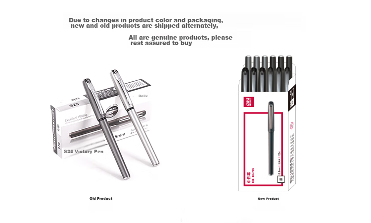 Deli Ultra-Smooth Retractable Gel Pen, 0.7mm Bullet Tip, Black Ink, 10 Pens/Box, S59-07 College Entrance Exam 1