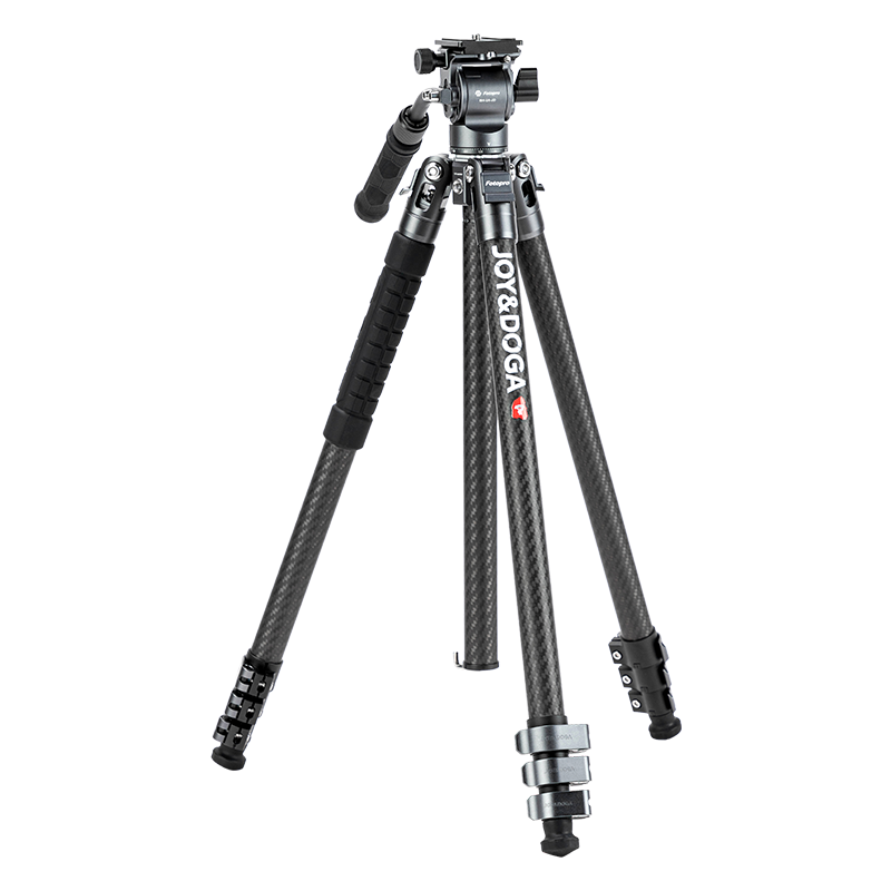 Fotopro LITE VIDEO Tripod with Flip-Lock Design, Adjustable Monopod, Metal Hydraulic Head, Video Shooting Photography Camera Mirrorless Camera Carbon Fiber Tripod