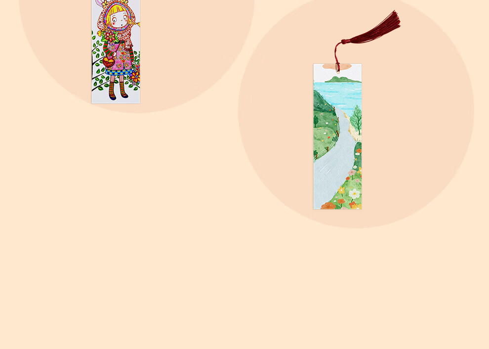 Jiaran Heng Blank Bookmark DIY Handmade Material Wish Card with Tassel for Kindergarten and Primary School Handicraft Class Hand-painted Custom Bookmark Handmade Graduation Gift for Classmates 8