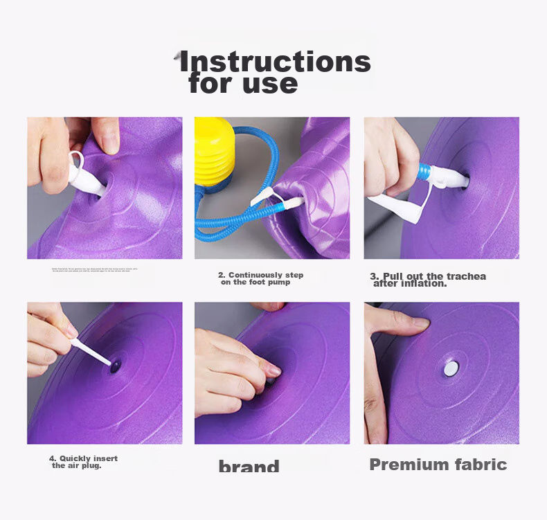 LI-NING Yoga Ball Professional Anti-Burst Non-Slip Thickened High Elasticity Pressure Resistant Maternity Exercise Ball 55cm Qing Shan Blue 11