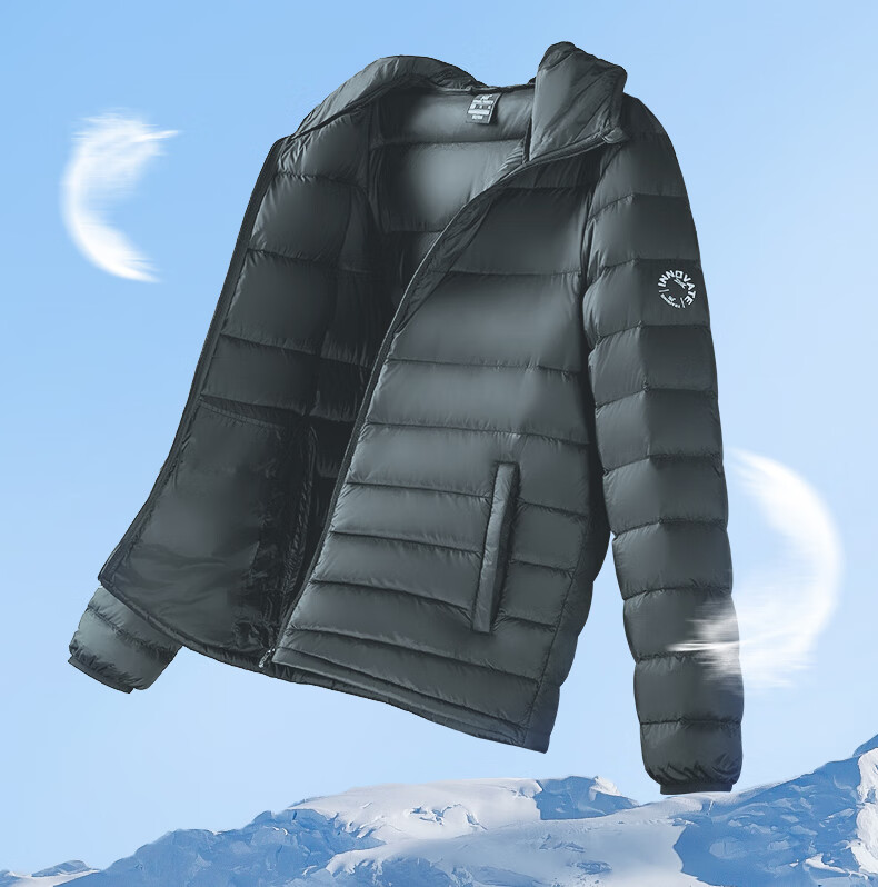 361° Men's Down Jacket Autumn Winter New Lightweight Short Warm Hooded Sports Inner Layer 652544302D-4 7