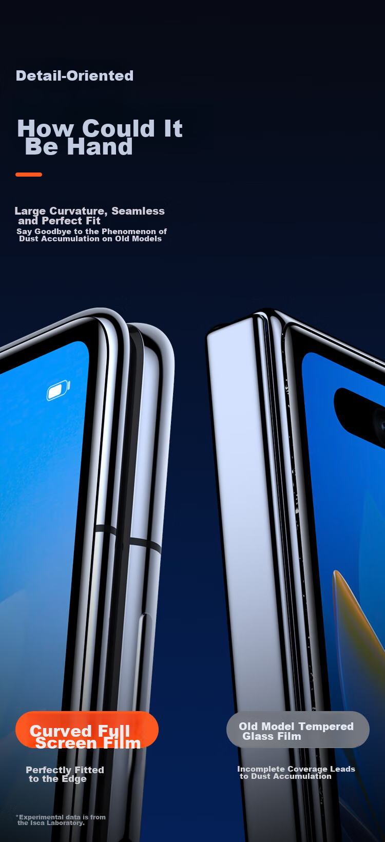 Yisika Tempered Glass Screen Protector for Huawei Mate X2 Collector's Edition Foldable Phone, 5G Protective Film, Anti-Scratch, Wear-Resistant, Low Fingerprint, HD Gaming Full-Screen Film JM830 10