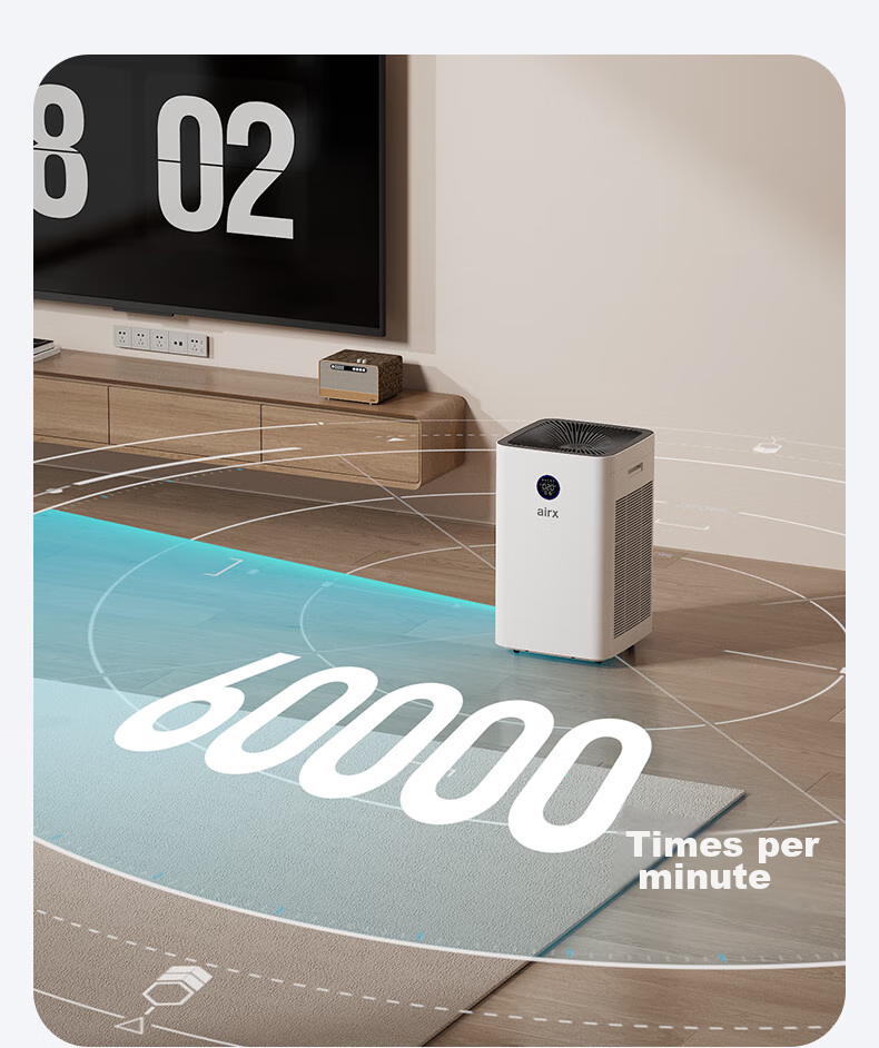 Airx Air Purifier Removes Formaldehyde And TVOC [Removes Pollen Allergens], Antibacterial Air Purifier Removes Influenza, Smog, Odors, Formaldehyde, Digital Display Purifies Multiple Pollutants A10SE 25