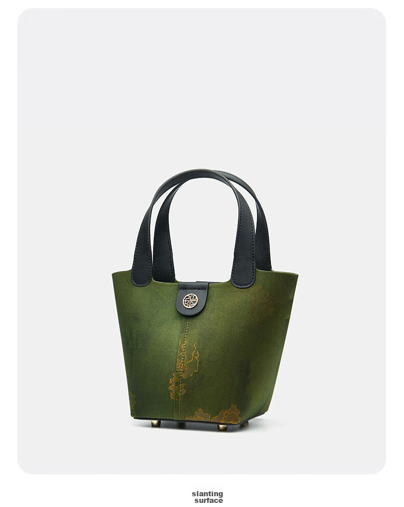 PmSix Mother's Day Gift for Mom, New Chinese-Style Women's Handbag, National Intangible Cultural Heritage Mulberry Silk Vintage Tote Basket Crossbody Bag 13