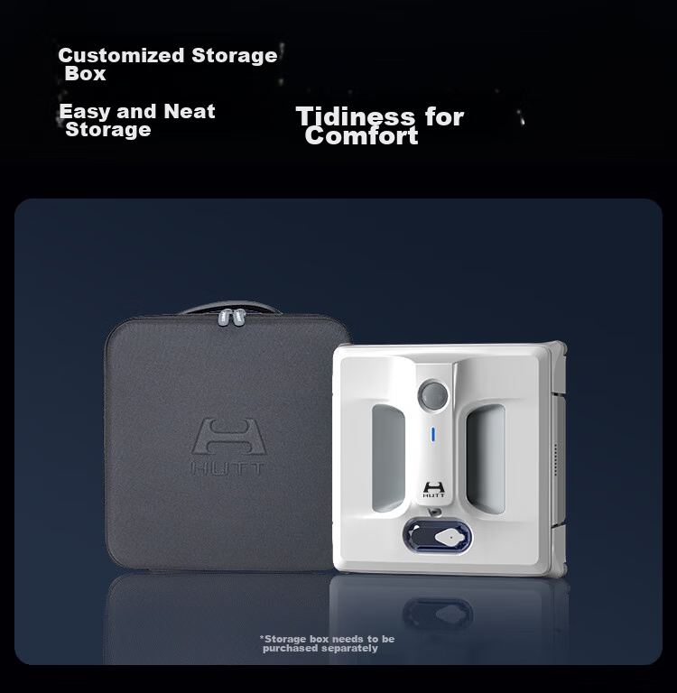 Hete Window Cleaning Robot W10 [2.0 Fully Upgraded Water Wash] Fully Automatic Variable Frequency Glass Cleaner for High-Rise Exterior Windows, Home Use Glass Cleaning Tool, Window Cleaning Device for Large Apartments with Edge Cleaning Functio 25
