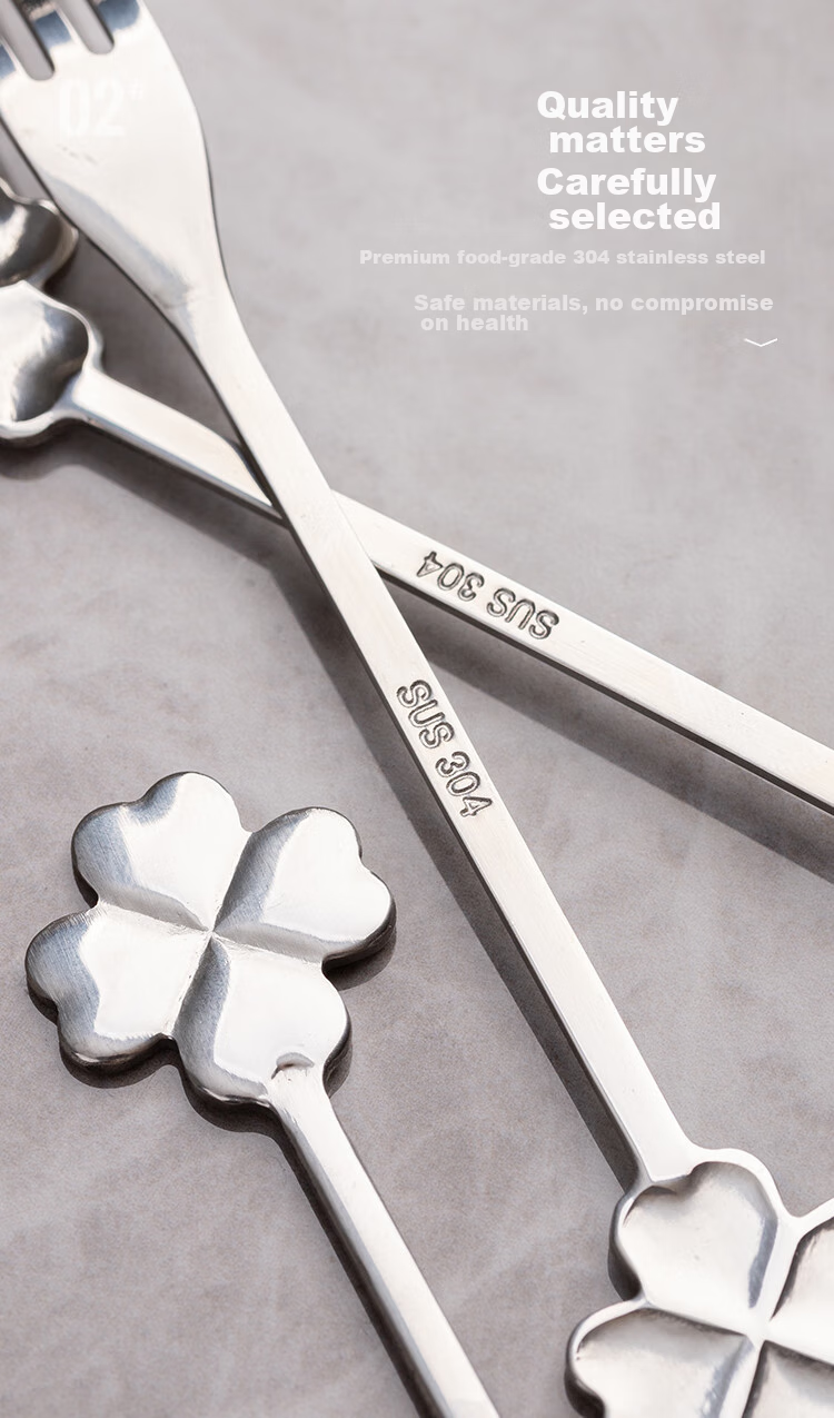Banwushenghuo 304 Stainless Steel Fruit Fork, Luxury Household Dessert Fork, Cake Fork, Fruit Pick, Exquisite Fruit Fork Set 6