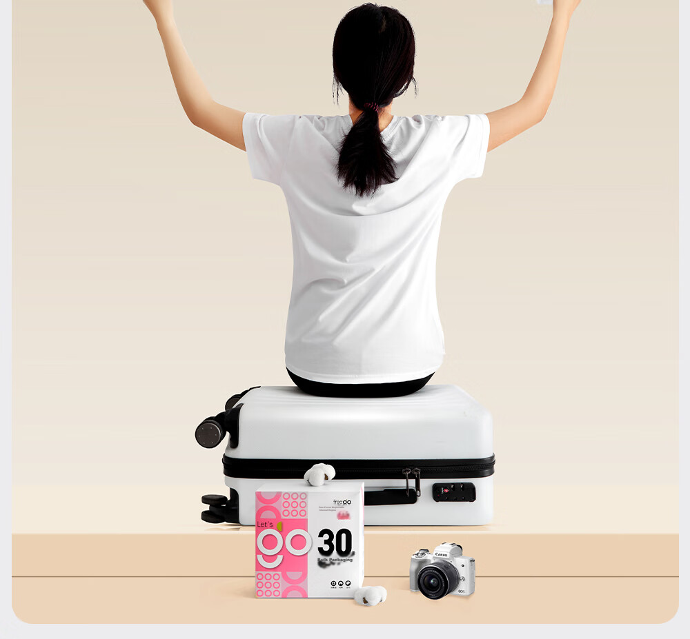 Freego Disposable Women's Underwear, Pure Cotton, Sterile, for Travel, Business Trips, Menstruation, Pregnant Women, Daily Disposable, No-Wash, Individually Wrapped, 30 Pieces, Size L 7