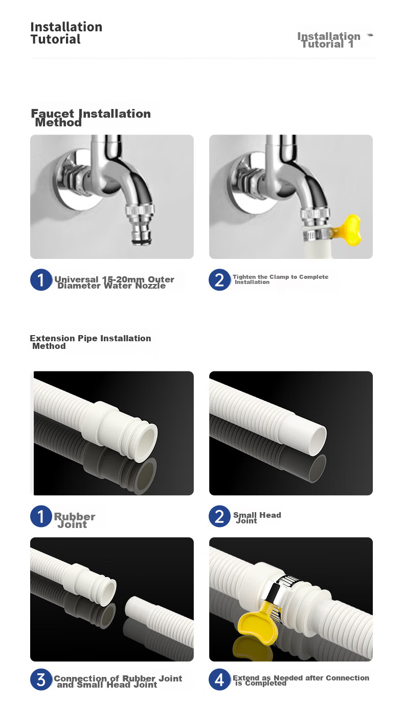 Muvi Air Conditioner Drainage Pipe Extension Tube, Anti-Aging Outdoor Unit Condensation Drip Water Hose Drainage Pipe, 3 Meters 11