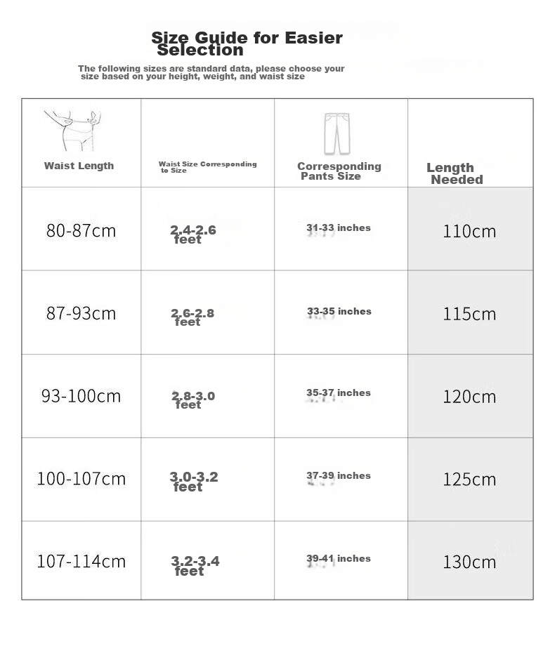 LAORENTOU Men's Belt without Buckle, Leather Automatic Buckle Waistband, Men's Trouser Belt without Buckle, Size 115-125 19