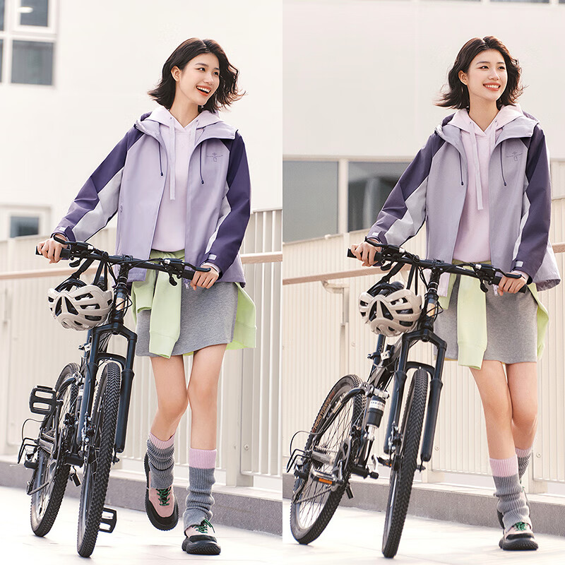 Semir Women's Mid-Length Colorblock Three-Proof Jacket 2025 Spring Autumn 101125108008 Mall Edition