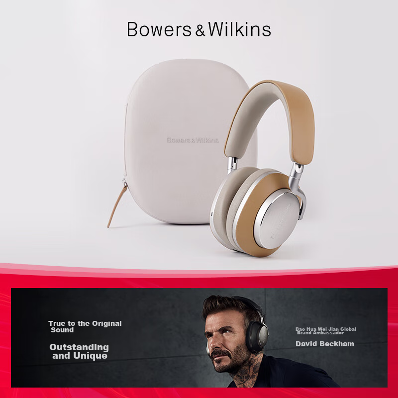 Baohuaweijian Px8 [Price Protection Double 11] Wireless HiFi Over-Ear Bluetooth Headphones, B&W Smart Active Noise Cancellation High-Fidelity Music Headset Gift S2, Sand Brow