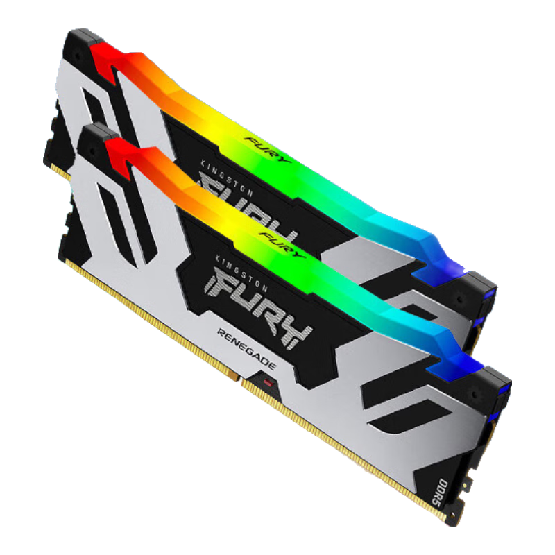 Kingston FURY 64GB (32GBx2) DDR5 6400 Desktop Memory Kit Renegade RGB RAM