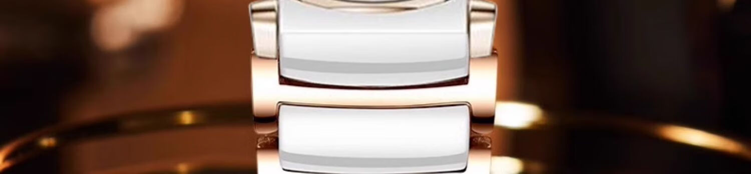 Watchbond Ceramic Strap for Huawei Watch GT5 Pro, GT7/6, Watch5, GT5, GT4 Women's 41/42mm Smart Sports 18mm Premium Fashion Watch Band 3