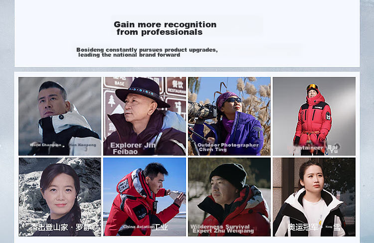 BOSIDENG [Guan Aideng Style] Extreme Cold Goose down Jacket for Men And Women, Couples Matching Long Hooded Warm Coat 7