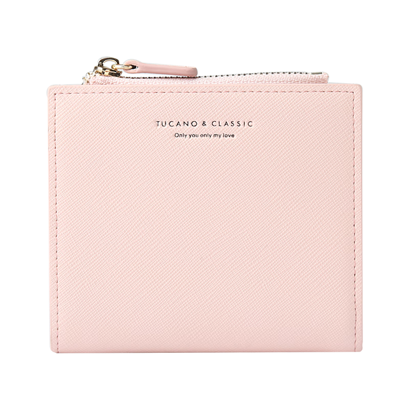 TUCANO Women's Handbag, 2026 Wallet, Short Card Holder, Two-In Genuine Leather Billfold, Birthday And 520 Gift for Wife